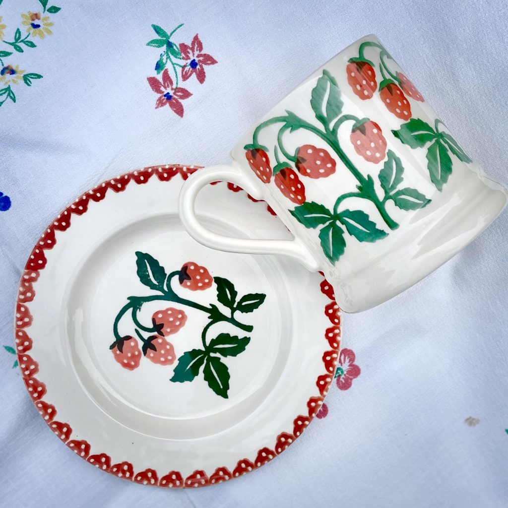 Set mugg och assiett Emma Bridgewater Raspberries/Hallon