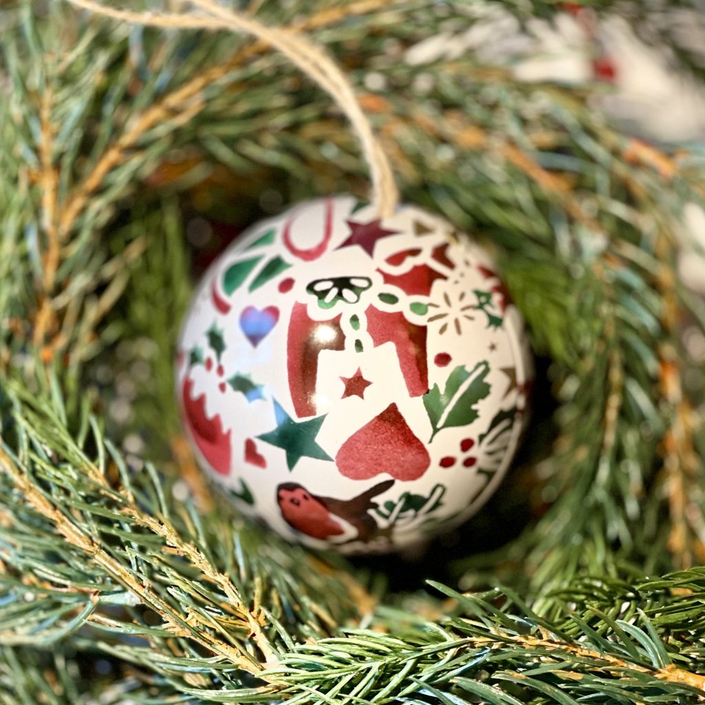 Öppningsbar julgranskula metall Emma Bridgewater DALAHÄST